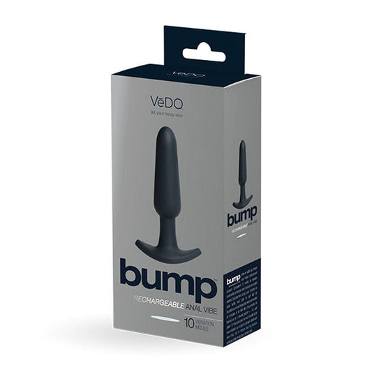 Bump Rechargeable Anal Vibe - Black - Love It Wet