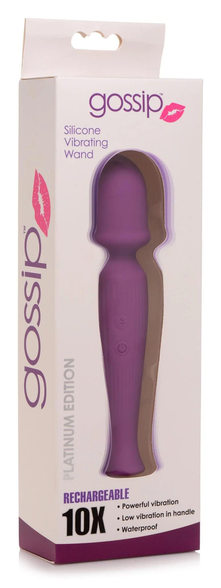 Silicone Wand Massager - Violet - Love It Wet