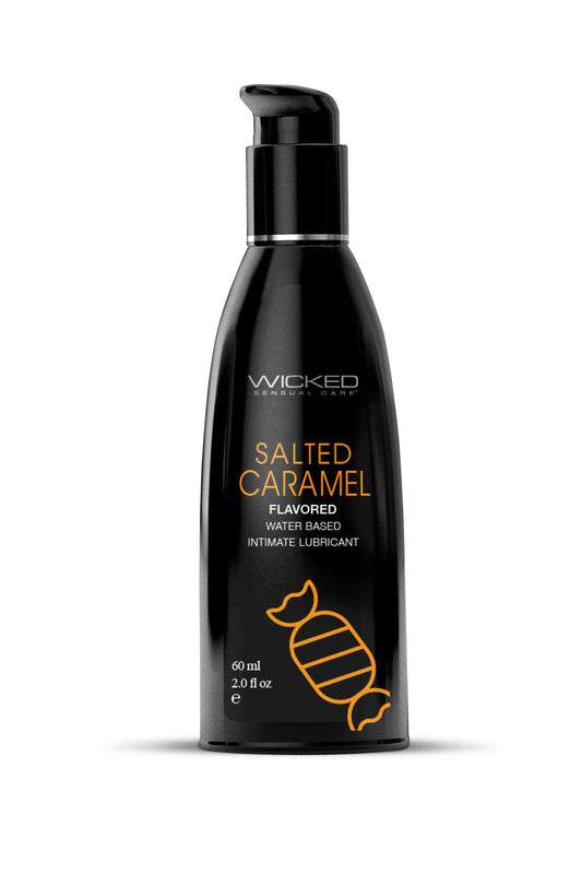 Aqua Salted Caramel Flavored Water Based Intimate  Lubricant - 4 Fl. Oz.