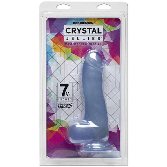 Crystal Jellies - 7.5 Inch Master Cock With Balls - Love It Wet