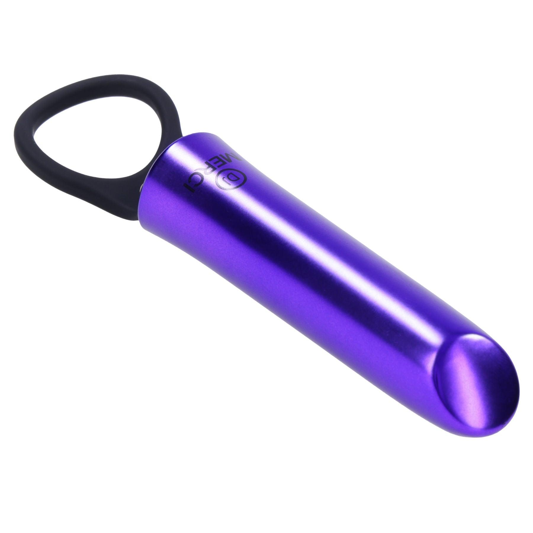 Merci - Power Play With Silicone Grip Ring - Violet - Love It Wet