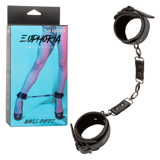 Euphoria Collection Ankle Cuffs - Black - Love It Wet