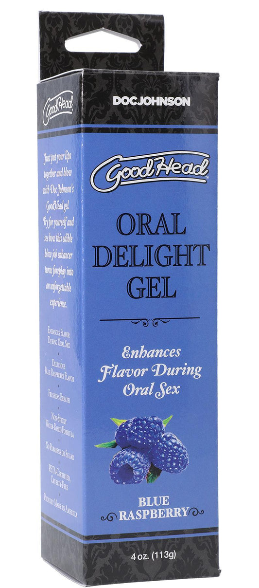 Goodhead - Oral Delight Gel - Blue Raspberry - 4 Oz. - Love It Wet