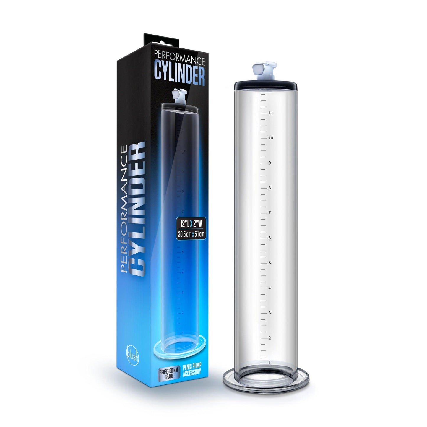 Performance - 12 Inch X 2 Inch Penis Pump Cylinder - Clear - Love It Wet