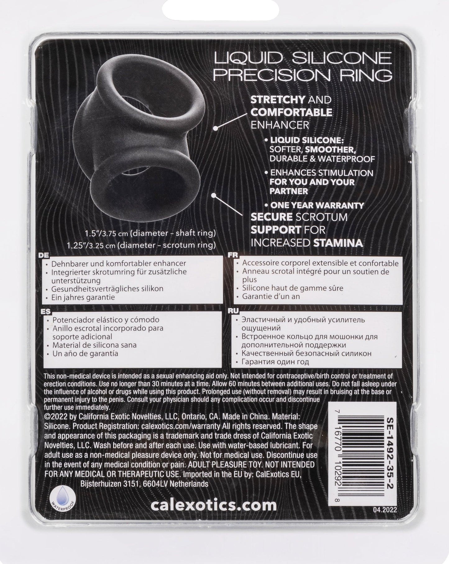 Alpha Liquid Silicone Precision Ring - Gray - Love It Wet