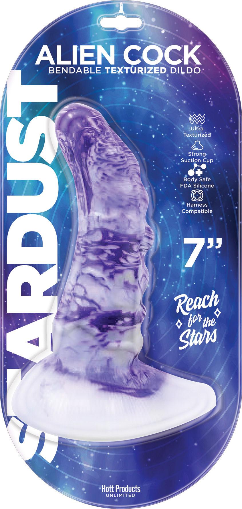 Stardust - Alien Cock - Bendable Texturized Dildo Texturized Dildo - 7 Inch - Love It Wet