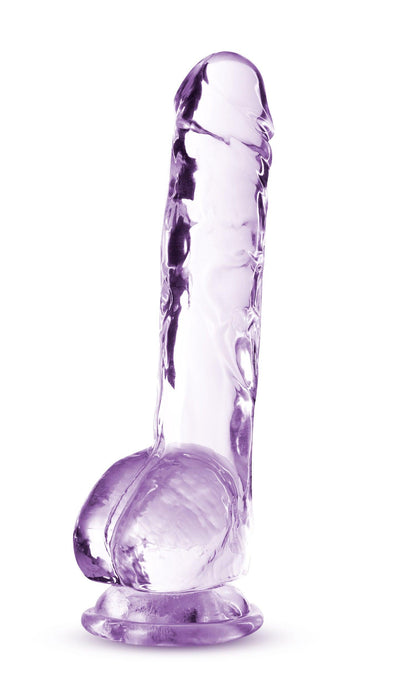 Naturally Yours - 8 Inch Crystalline Dildo - Amethyst - Love It Wet