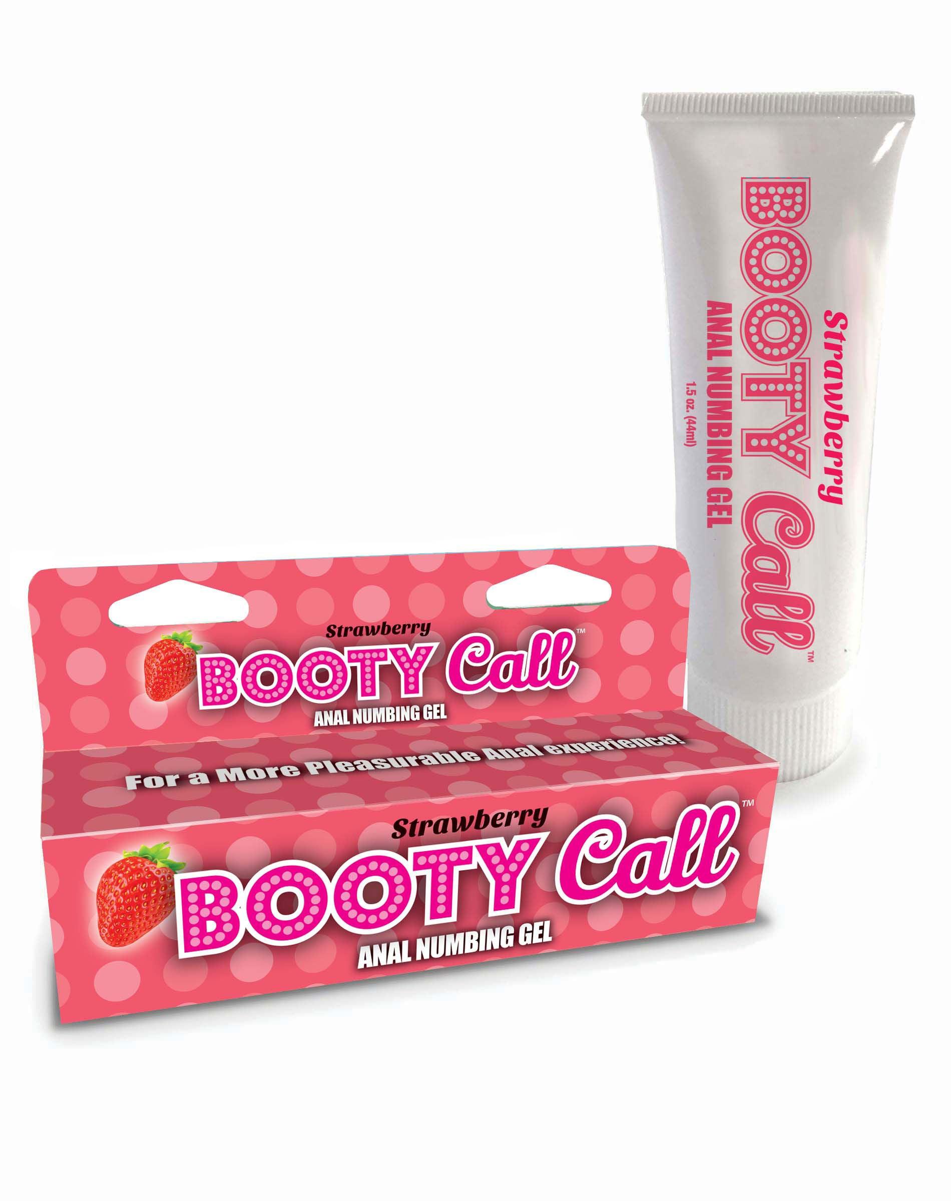 Booty Call - Anal Numbing Gel 1.5 Oz - Strawberry - Love It Wet