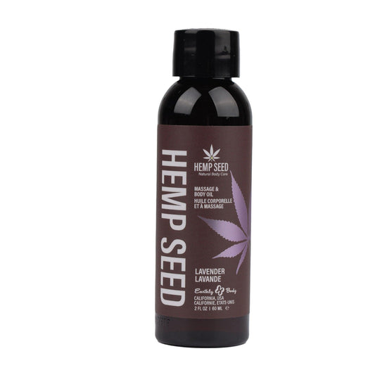 Hemp Seed Massage and Body Oil - Lavender - 2 Fl. Oz./ 60ml - Love It Wet