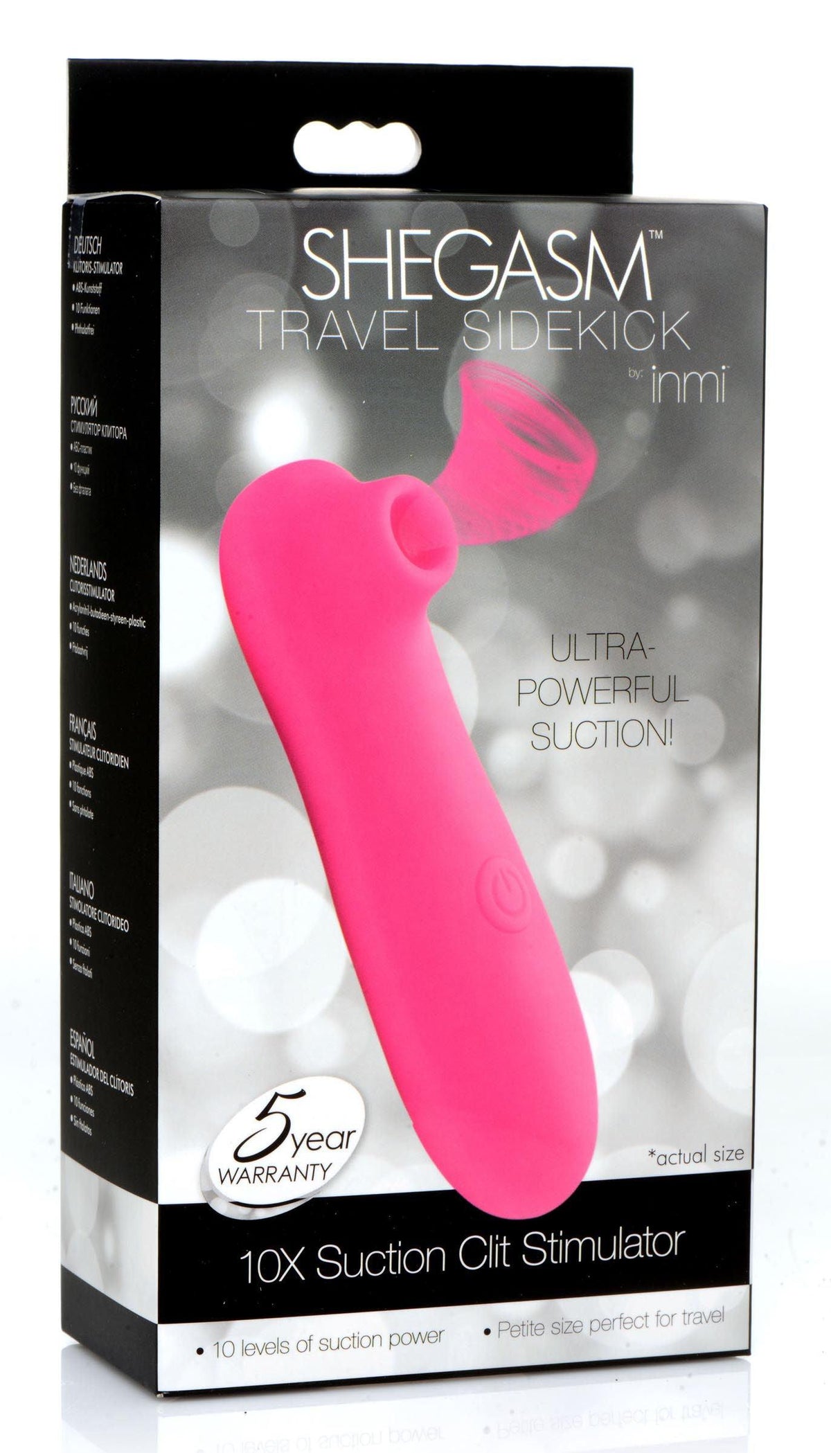 Shegasm Travel Sidekick 10x Suction Clit Stimulator - Pink - Love It Wet