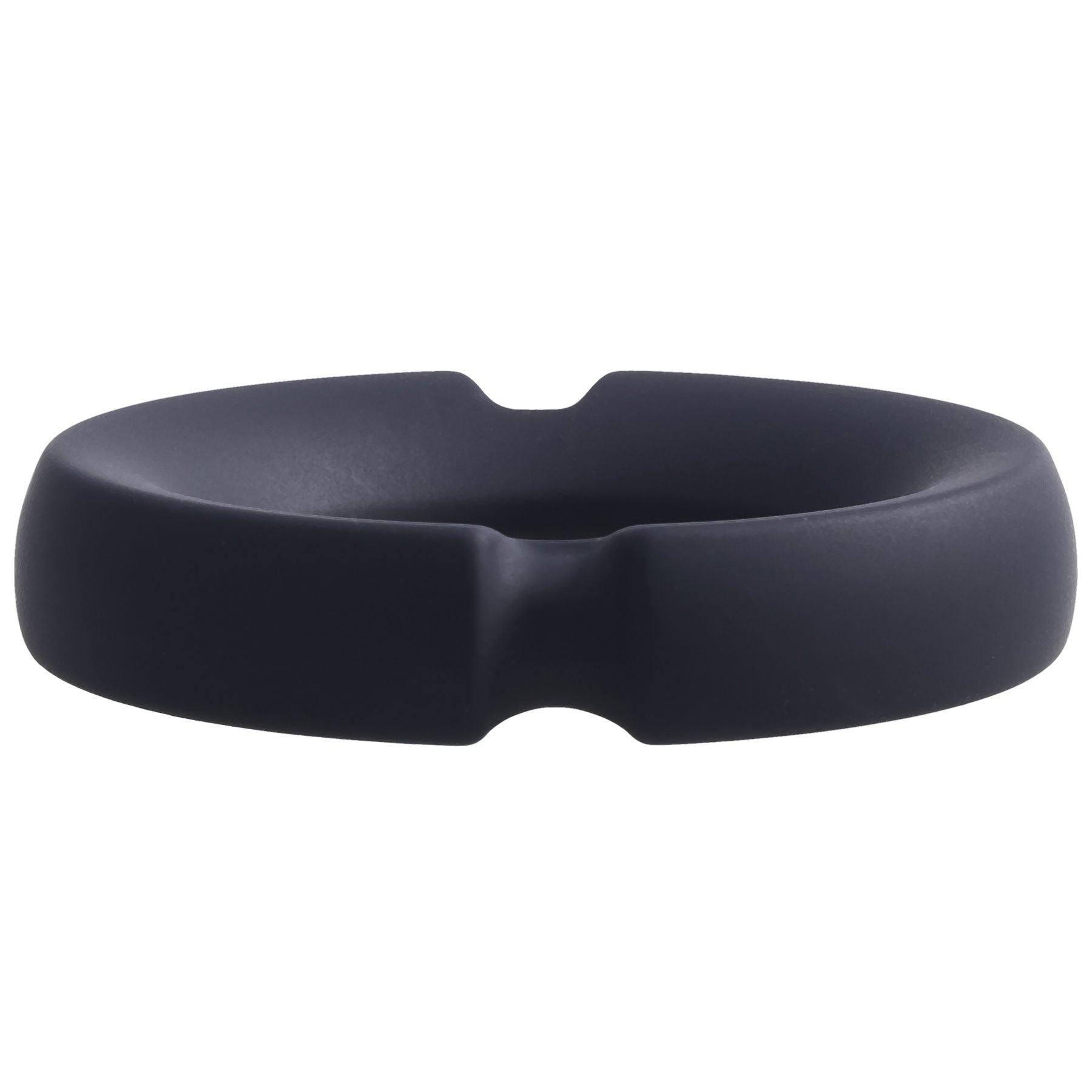 Merci - the Paradox - Silicone Covered Metal Cock Ring - 50mm - Black - Love It Wet