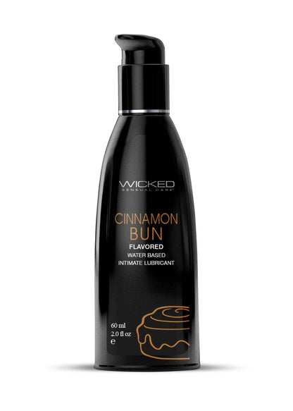 Aqua Cinnamon Bun Flavored Water Based Intimate Lubricant - 4 Fl. Oz. - Love It Wet