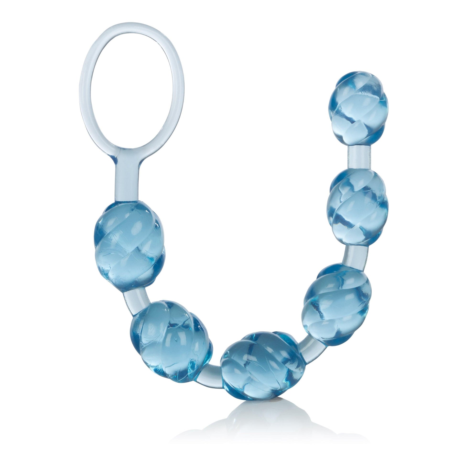 Swirl Pleasure Beads - Blue - Love It Wet