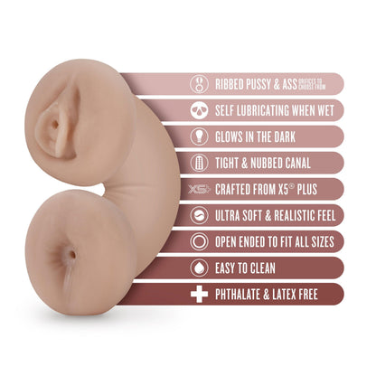 Enlust - Tasha - Soft and Wet Glow in the Dark Stroker - Beige - Love It Wet