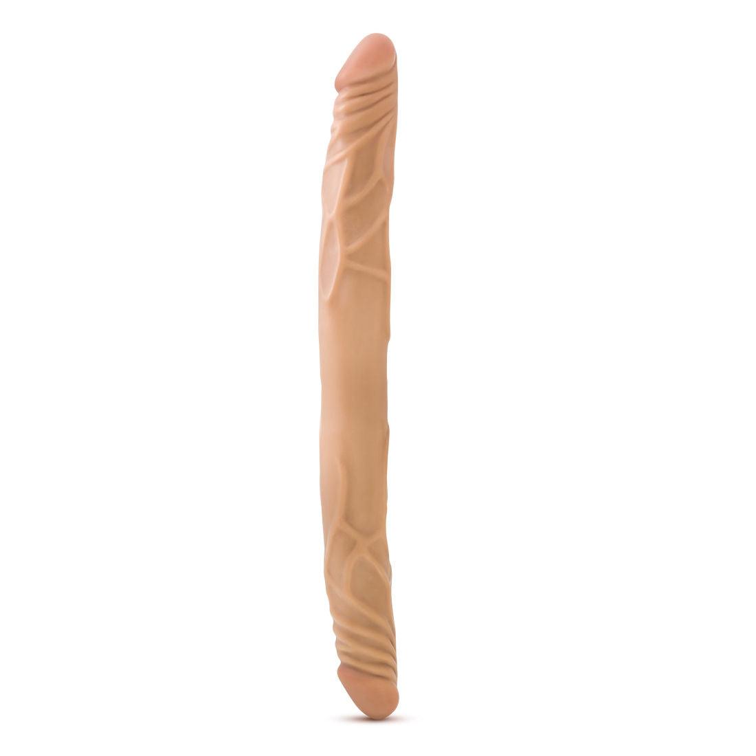 B Yours 14 Inch Double Dildo - Beige - Love It Wet