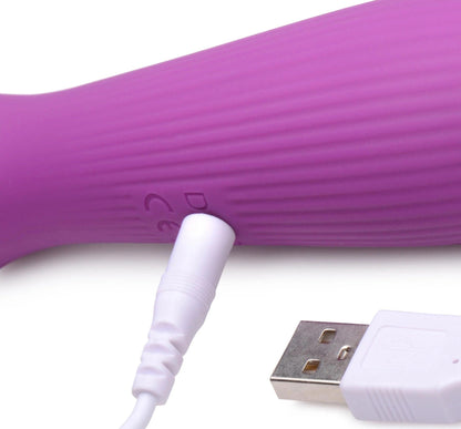 Silicone Wand Massager - Violet - Love It Wet