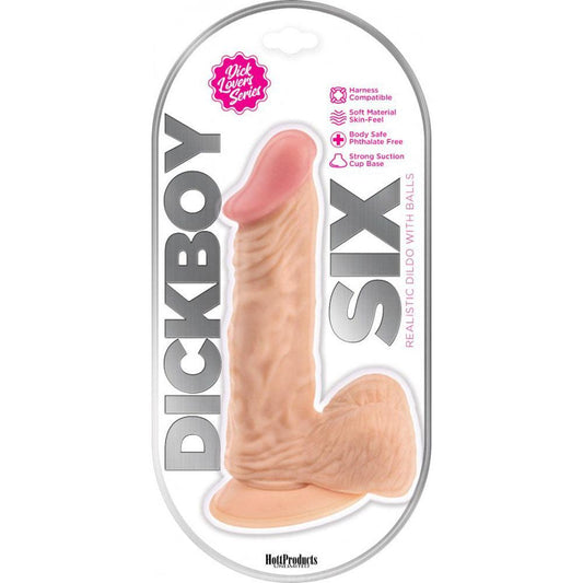 Dick Boy 6 Inch Dildo - Flesh - Love It Wet