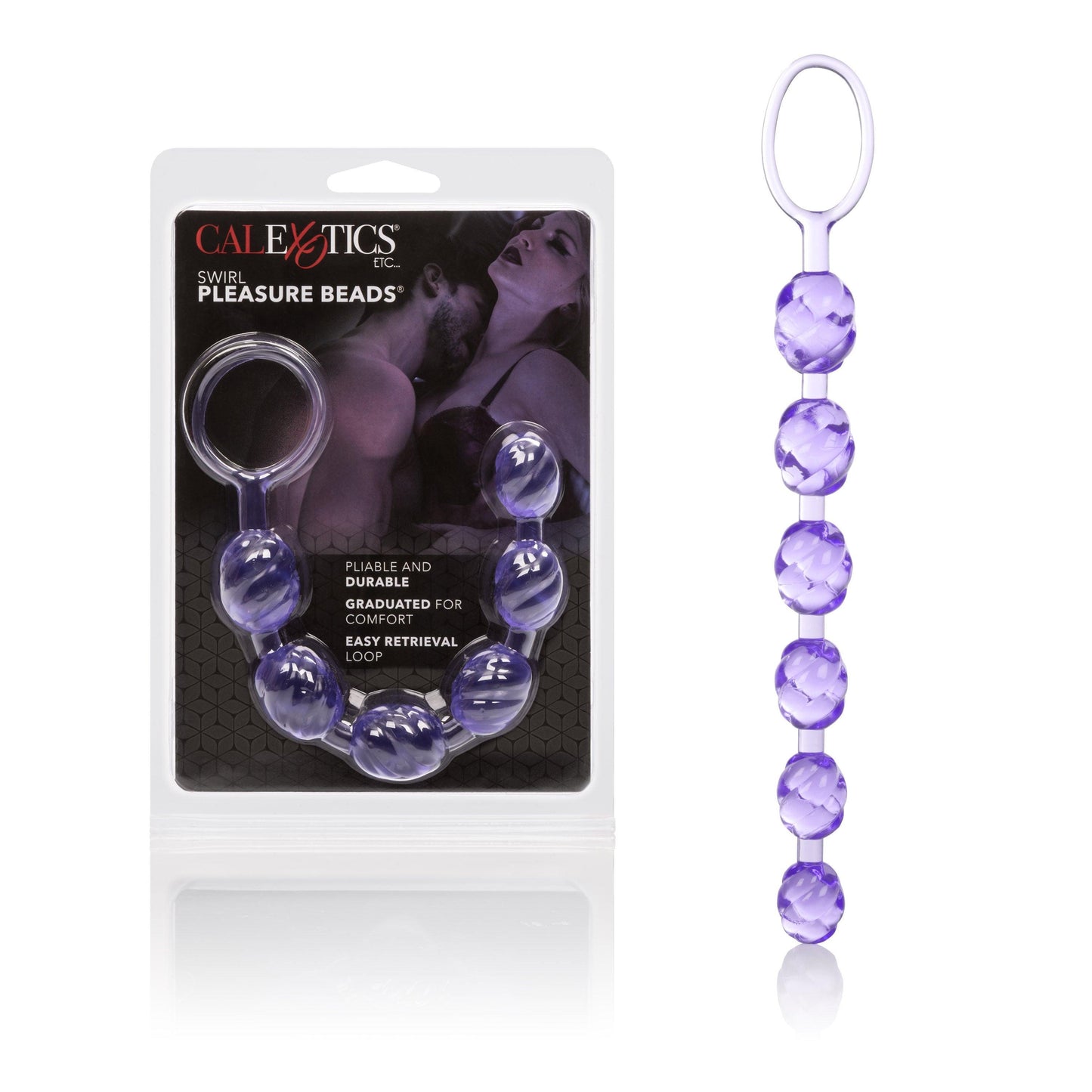 Swirl Pleasure Beads - Blue - Love It Wet