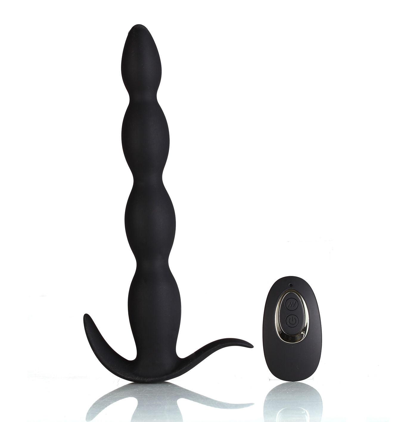 Mason Remote Control Silicone Butt Plug - Black - Love It Wet