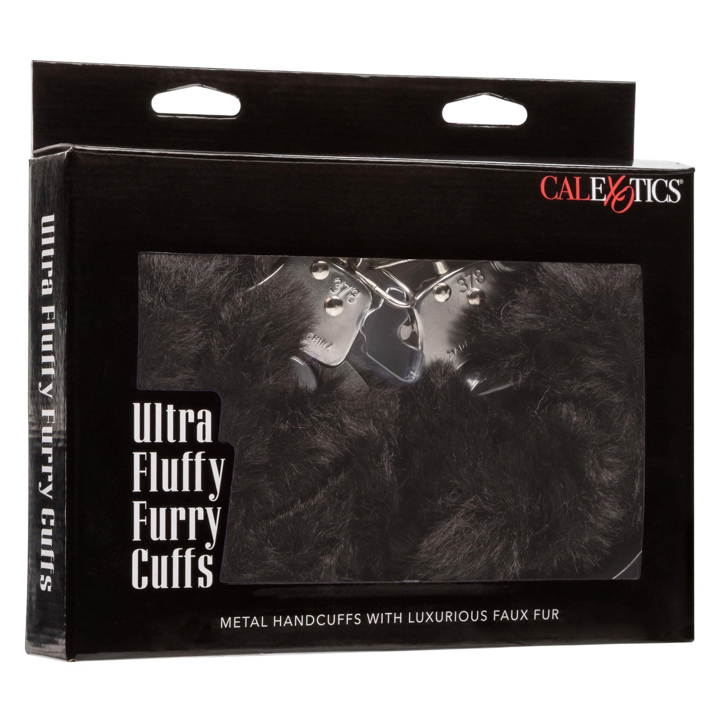 Ultra Fluffy Furry Cuffs - Black - Love It Wet