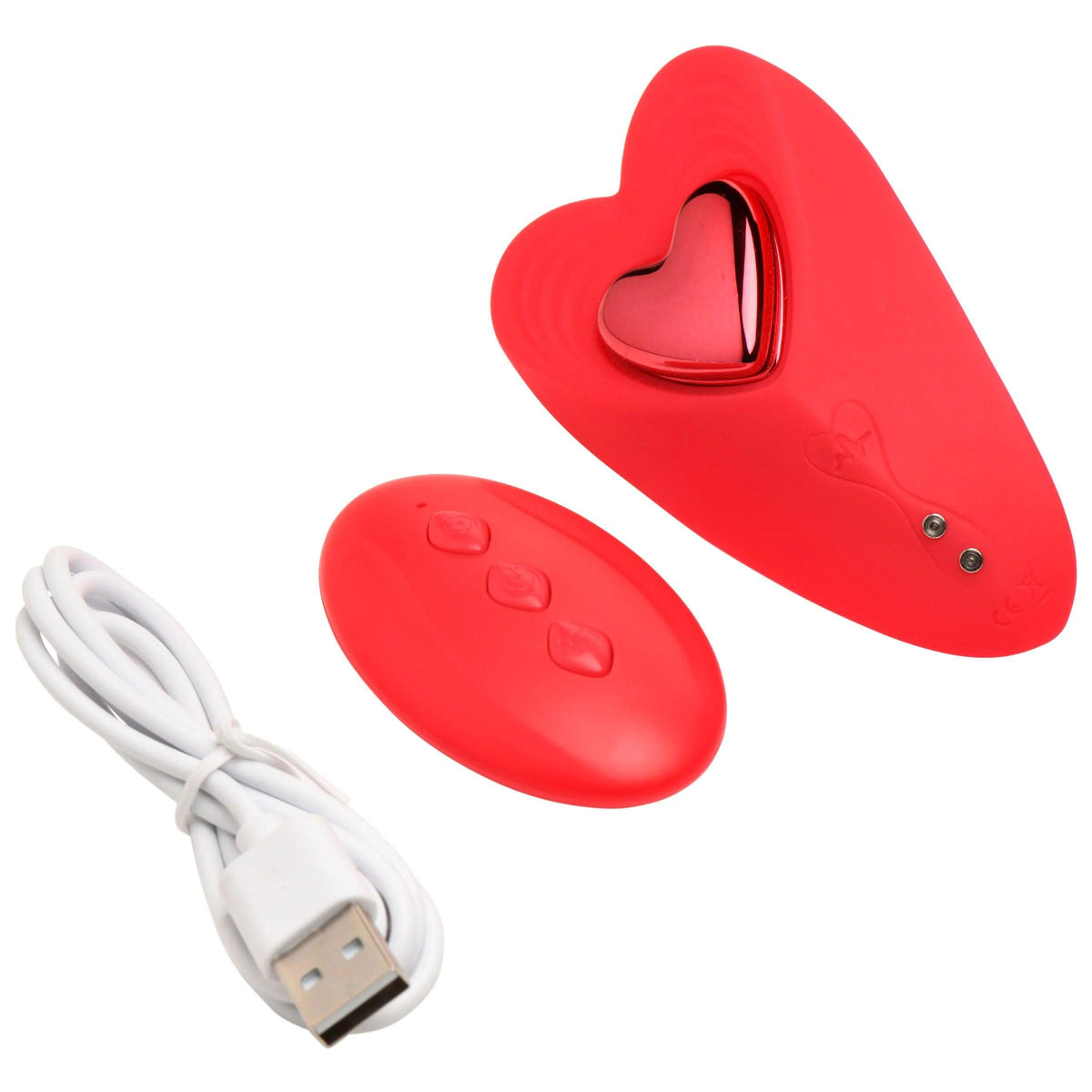Love Connection Silicone Panty Vibe With Remote Control - Red - Love It Wet