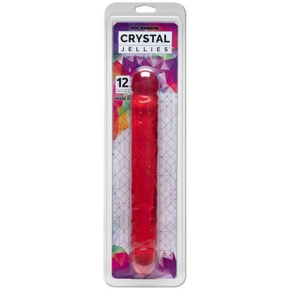 Crystal Jellies Jr Double Dong 12 Inch - Clear - Love It Wet