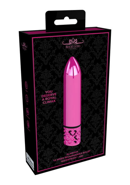 Glamour - Rechargeable Abs Bullet - Pink - Love It Wet