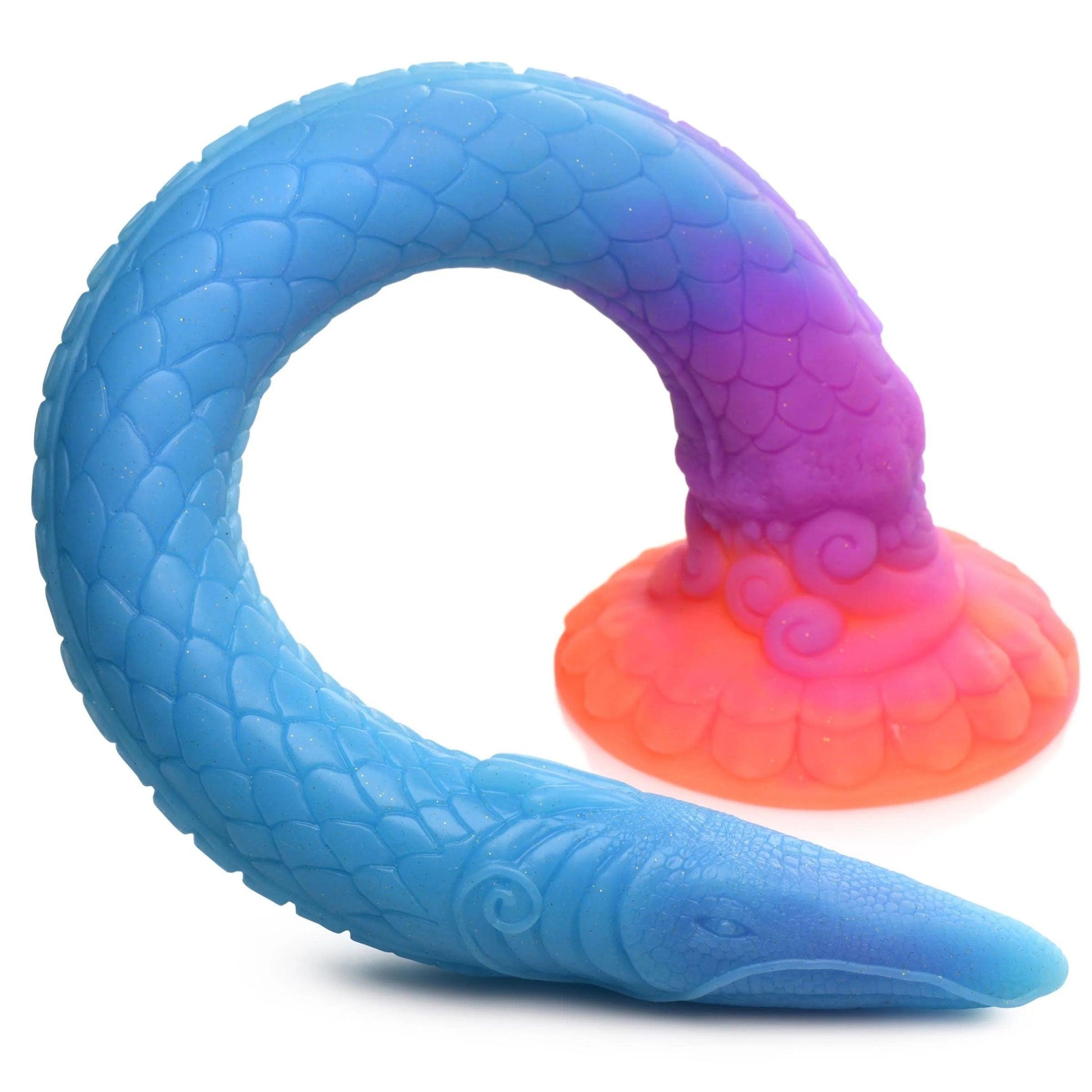 Makara Glow-in-the-Dark Silicone Snake Dildo - Love It Wet