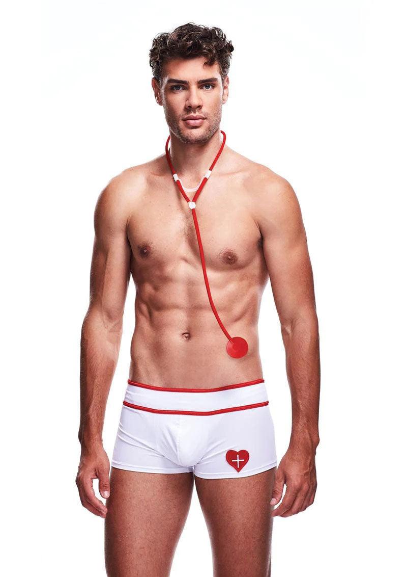 2 Piece Doctor Love Set - Medium/large - White - Love It Wet