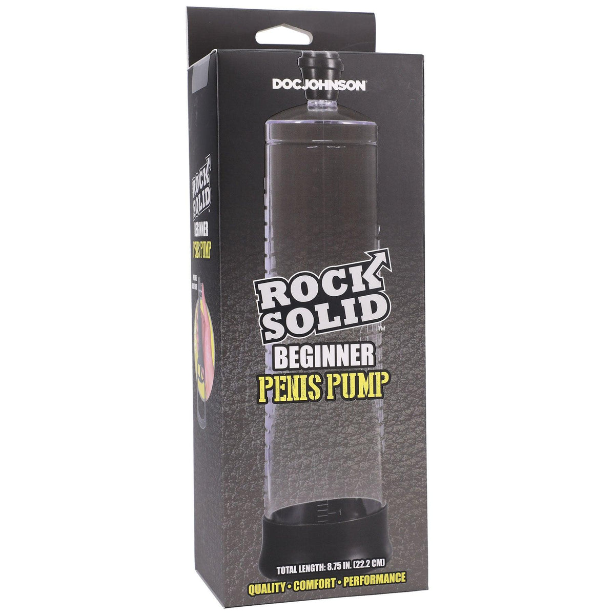 Rock Solid - Beginner Penis Pump - Black/clear - Love It Wet