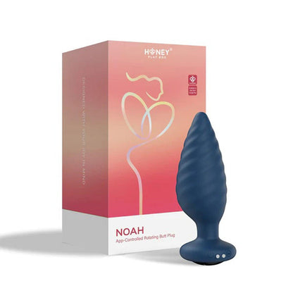 Noah - App Controlled Rotating Butt Plug - Blue - Love It Wet