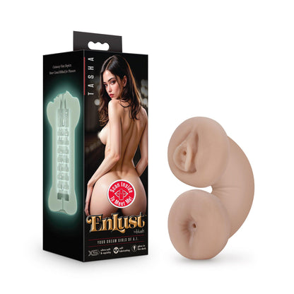 Enlust - Tasha - Soft and Wet Glow in the Dark Stroker - Beige - Love It Wet