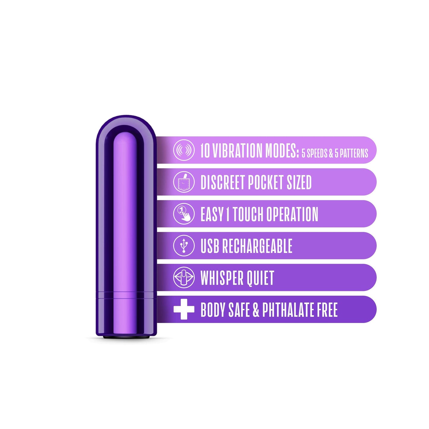 Kool Vibes - Rechargeable Mini Bullet - Grape - Love It Wet