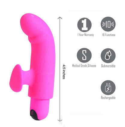 Sadie Silicone Finger Vibrator - Pink - Love It Wet