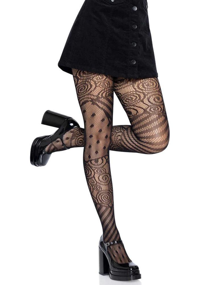 Doll Net Tights - One Size - Black - Love It Wet