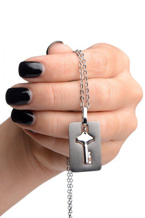 Cuffed Locking Bracelet and Key Necklace - Love It Wet