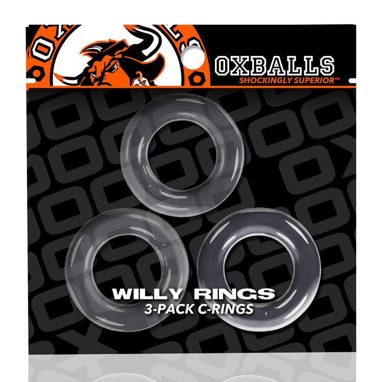 Willy Rings 3-Pack Cockrings - Black - Love It Wet