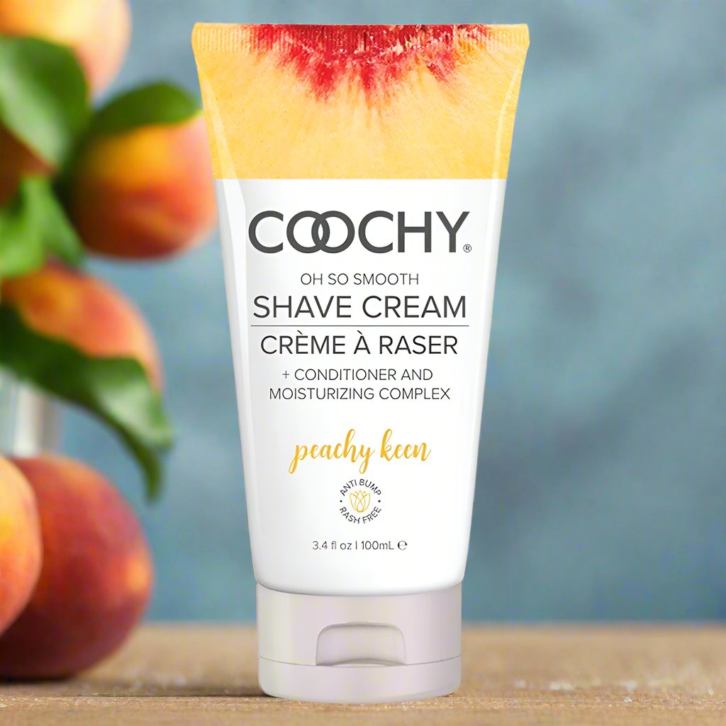 Coochy Oh So Smooth Shave Cream - Peachy Keen 3.4 Fl Oz 100ml - Love It Wet