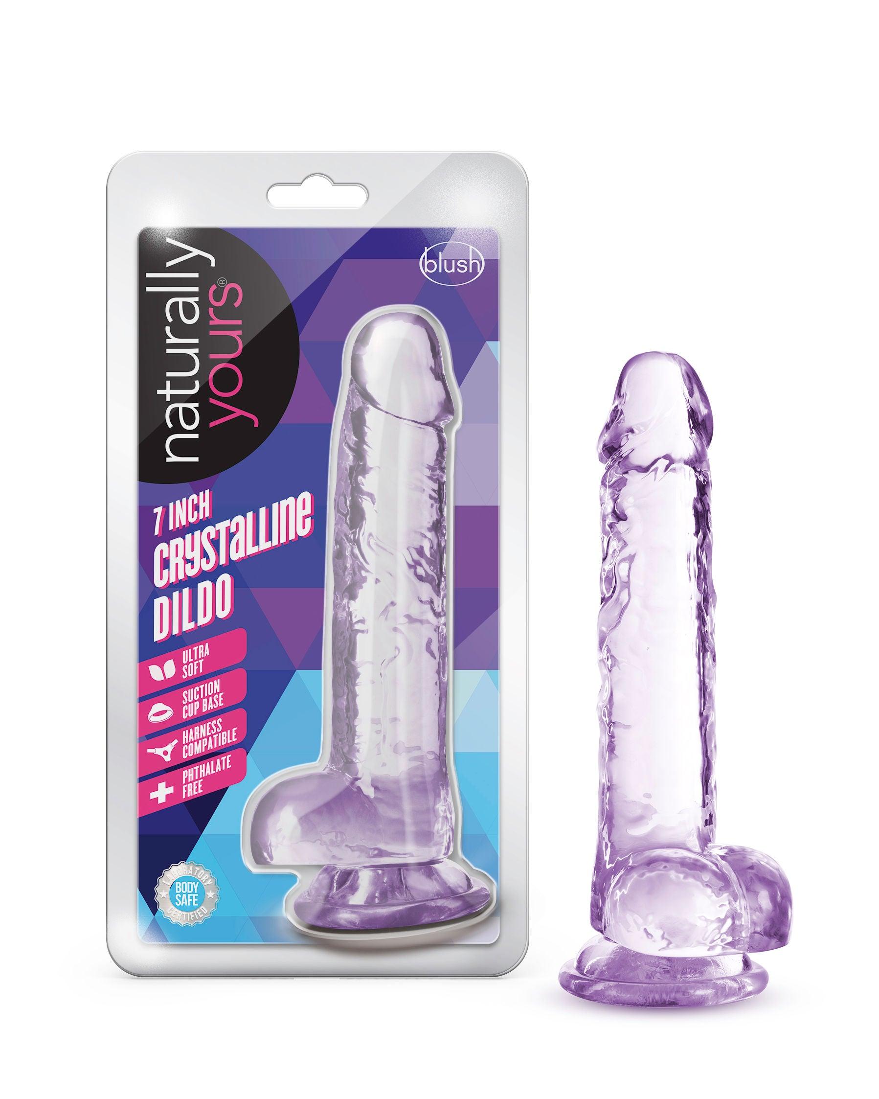 Naturally Yours - 7 Inch Crystalline Dildo - Diamond - Love It Wet