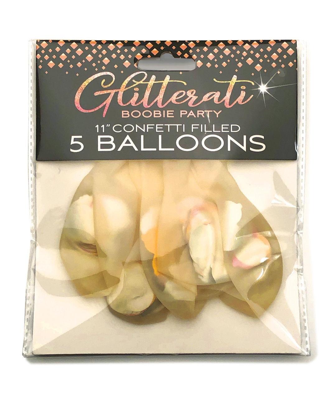 Glitterati Boobie Confetti Balloons - Love It Wet