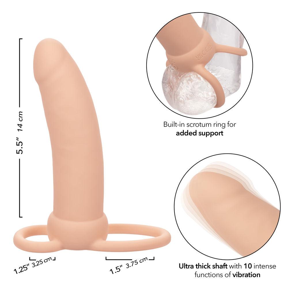 Performance Maxx Rechargeable Thick Dual Penetrator - Ivory - Love It Wet