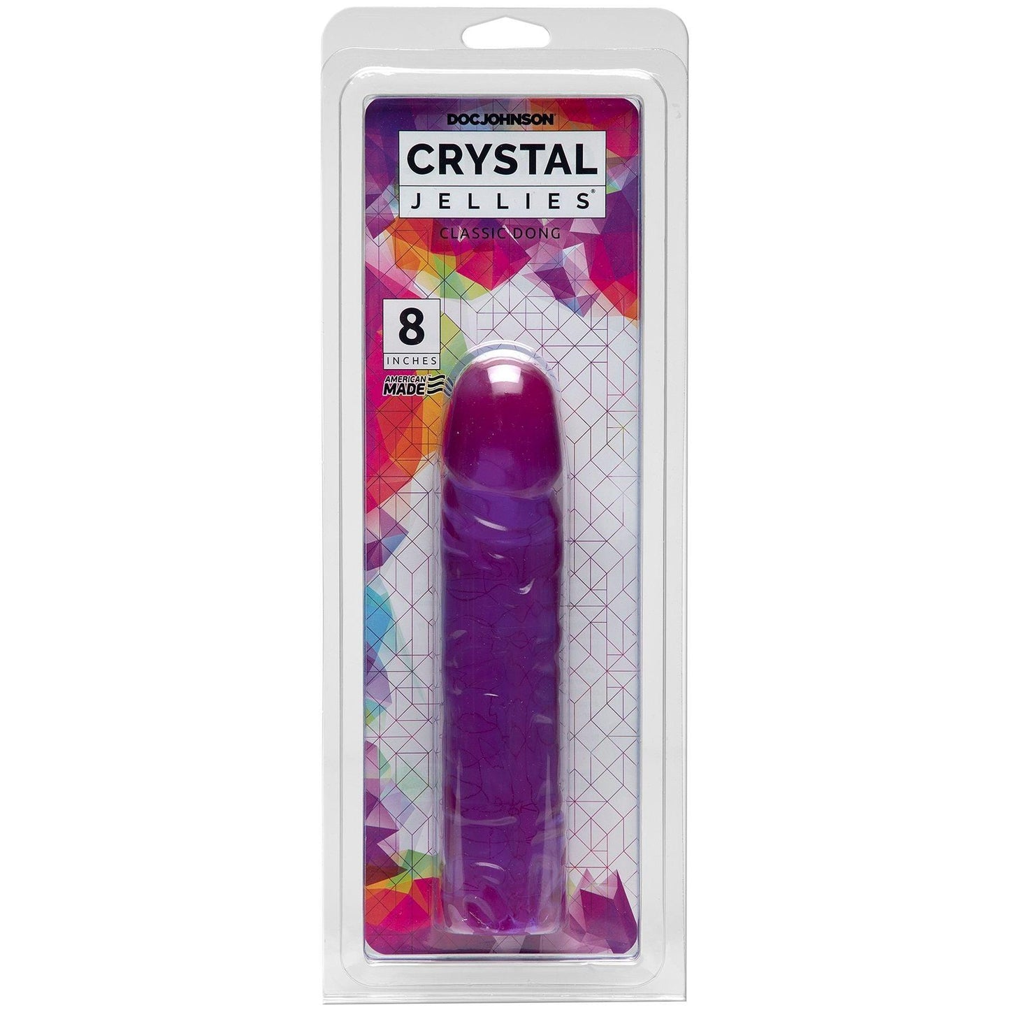 Crystal Jellies Classic Dong 8 Inch - Clear - Love It Wet