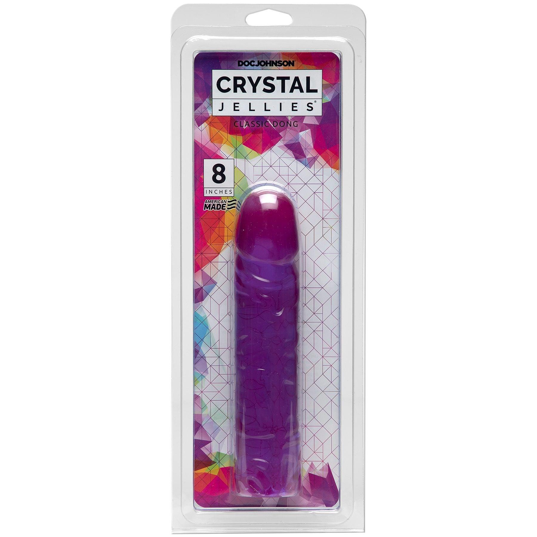 Crystal Jellies Classic Dong 8 Inch - Clear - Love It Wet