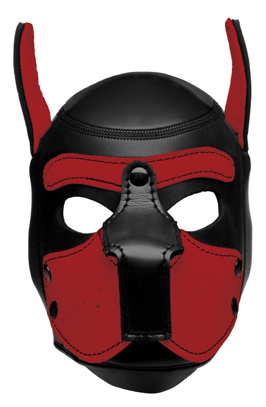 Spike Neoprene Puppy Hood - Red - Love It Wet