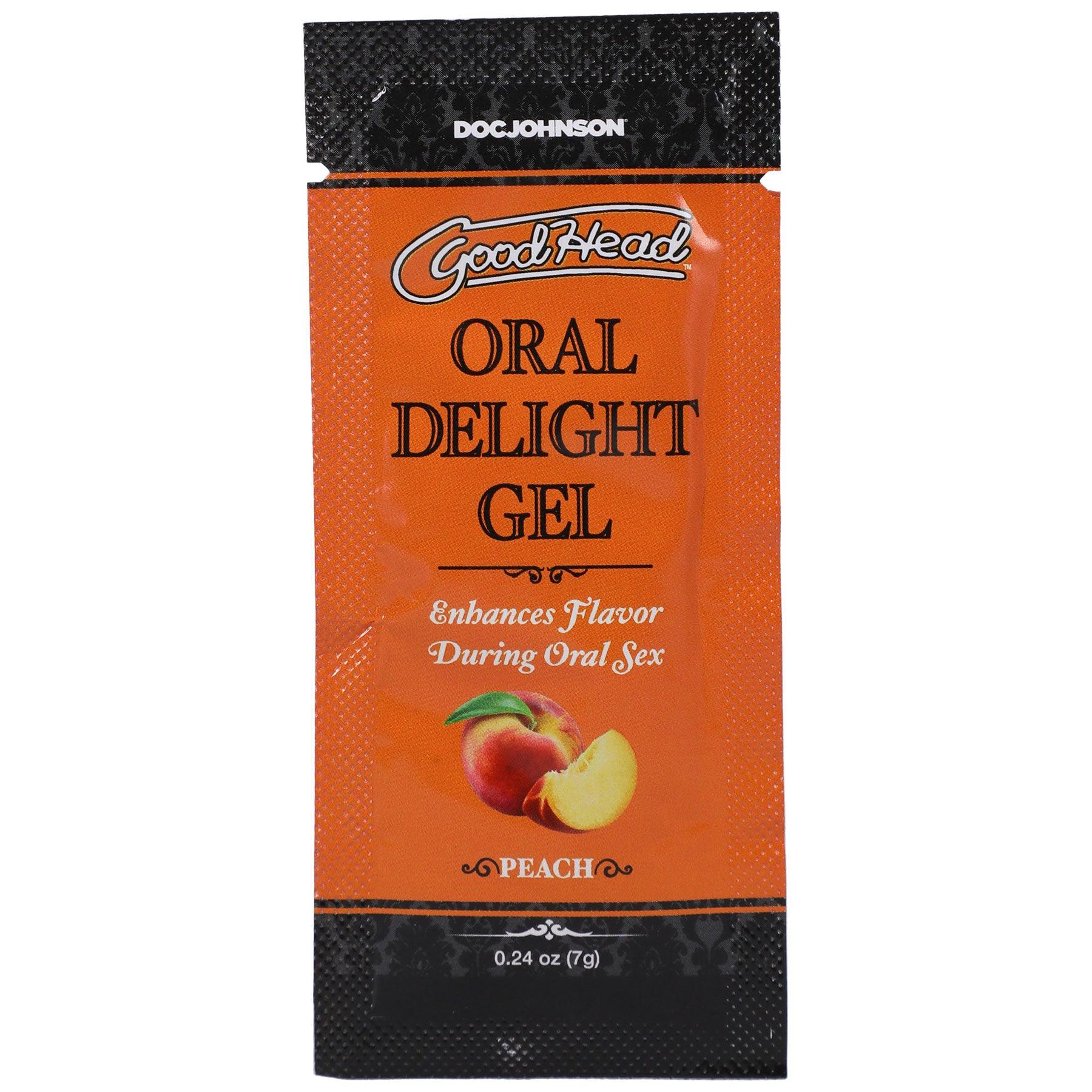 Goodhead - Oral Delight Gel - Peach - 0.24 Oz - Love It Wet