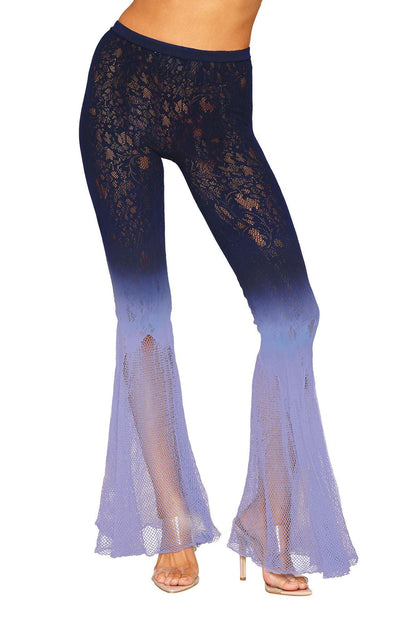 Flair Leg Pantyhose - One Size - Denim/hydrangea - Love It Wet