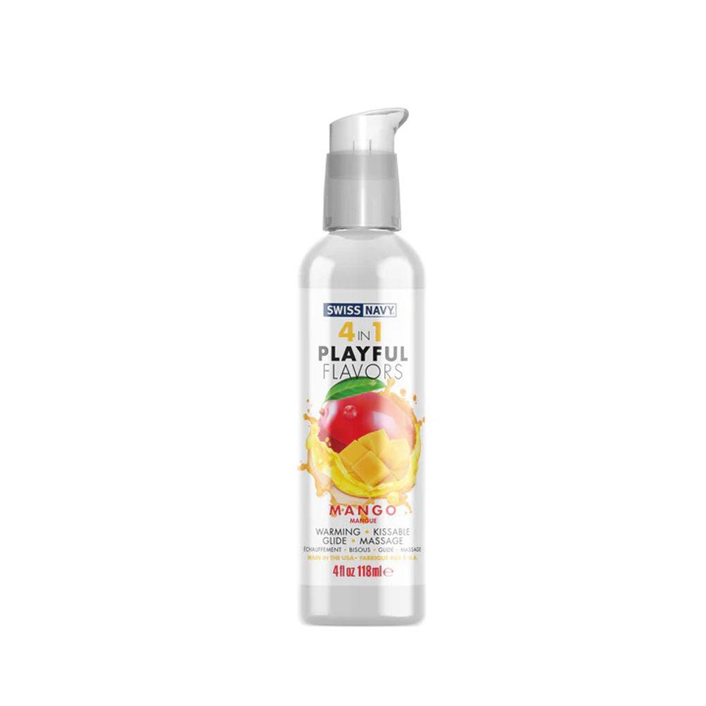 Swiss Navy 4-in-1 Playful Flavors - Mango 1 Oz - Love It Wet