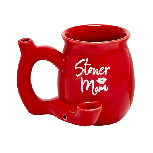 Stoner Mom Mug - Red With White Logo - Love It Wet