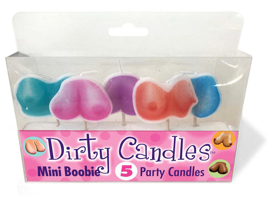 Dirty Boob Candles 5 Party Candles - Love It Wet