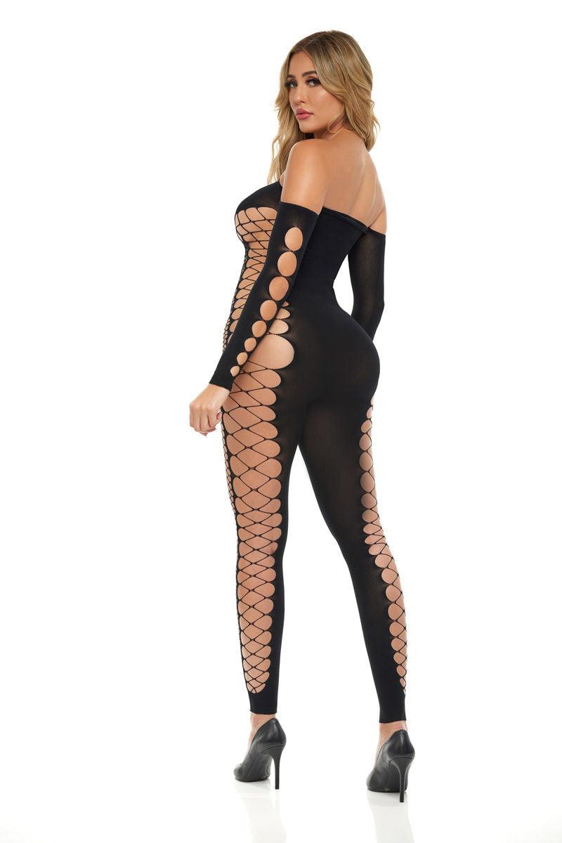 Bodystocking - One Size - Black - Love It Wet